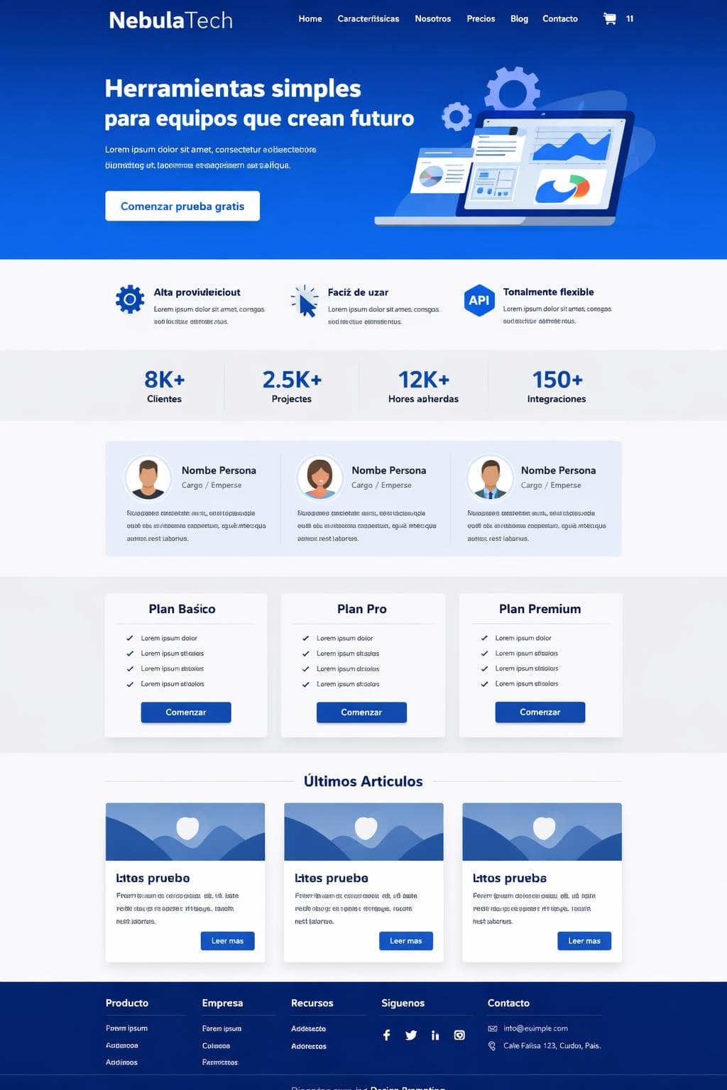Saas Rubí — vista previa del theme