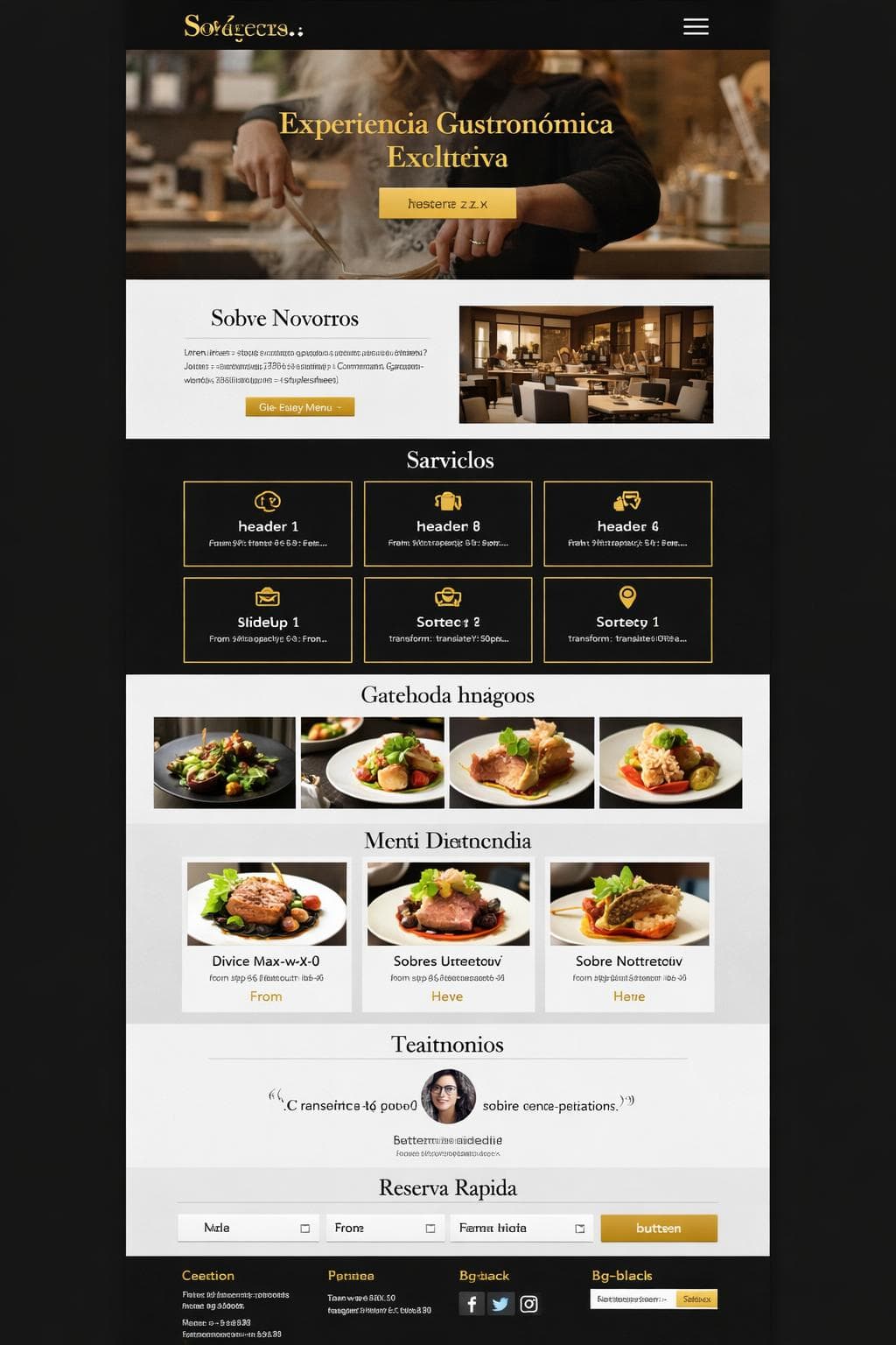 Sabores Aurora — vista previa del theme