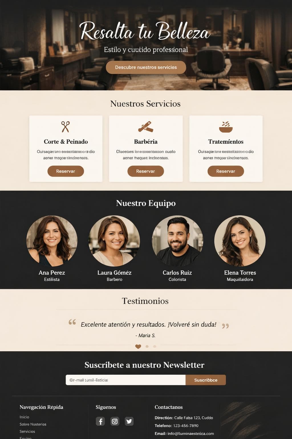 Salon Helio — vista previa del theme