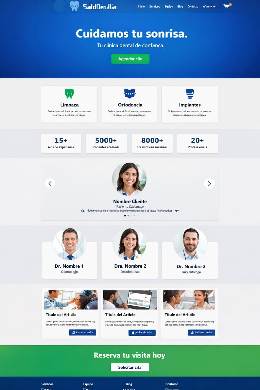Salud Dentalia &mdash; vista previa del theme