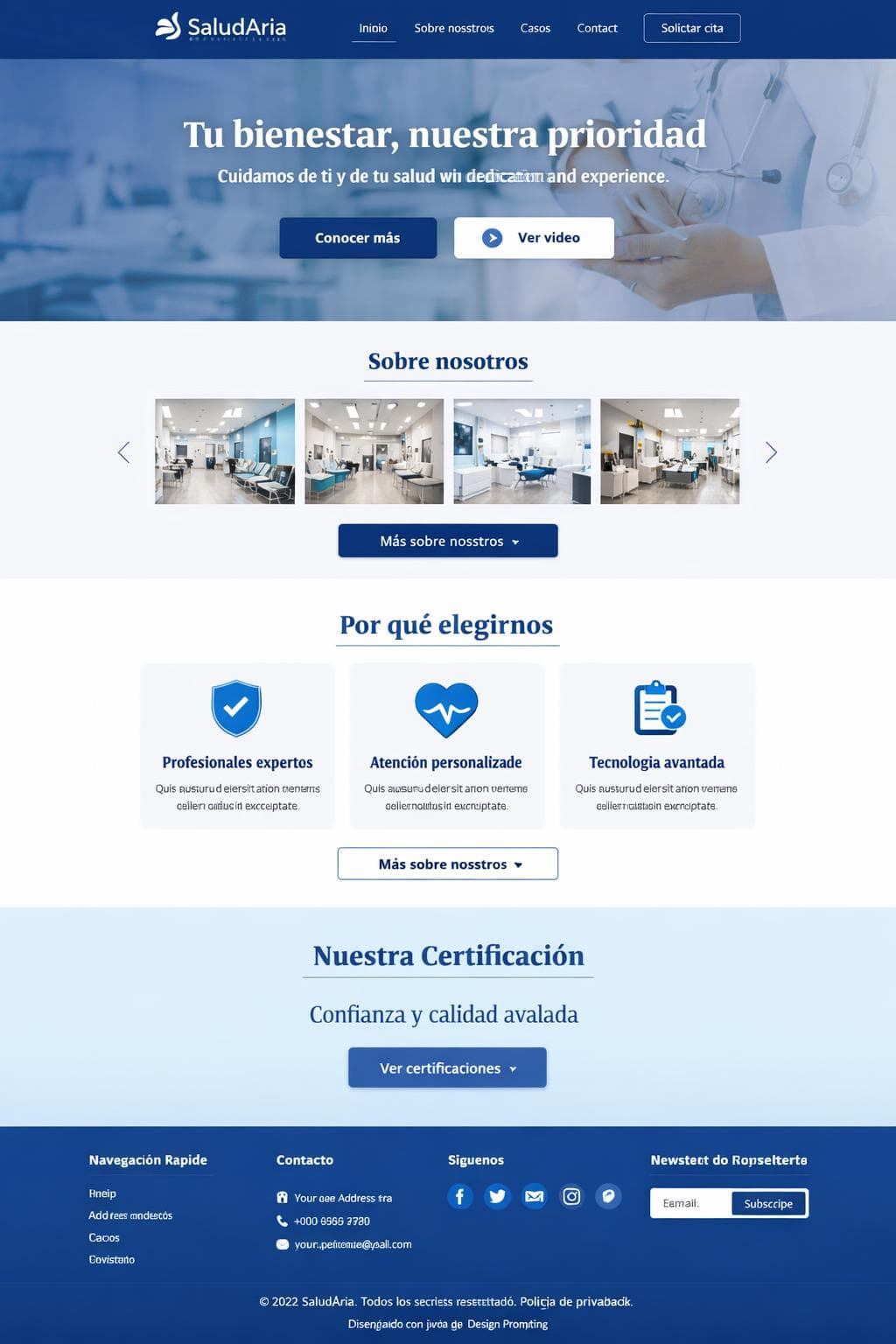 SaludAria &mdash; vista previa del theme