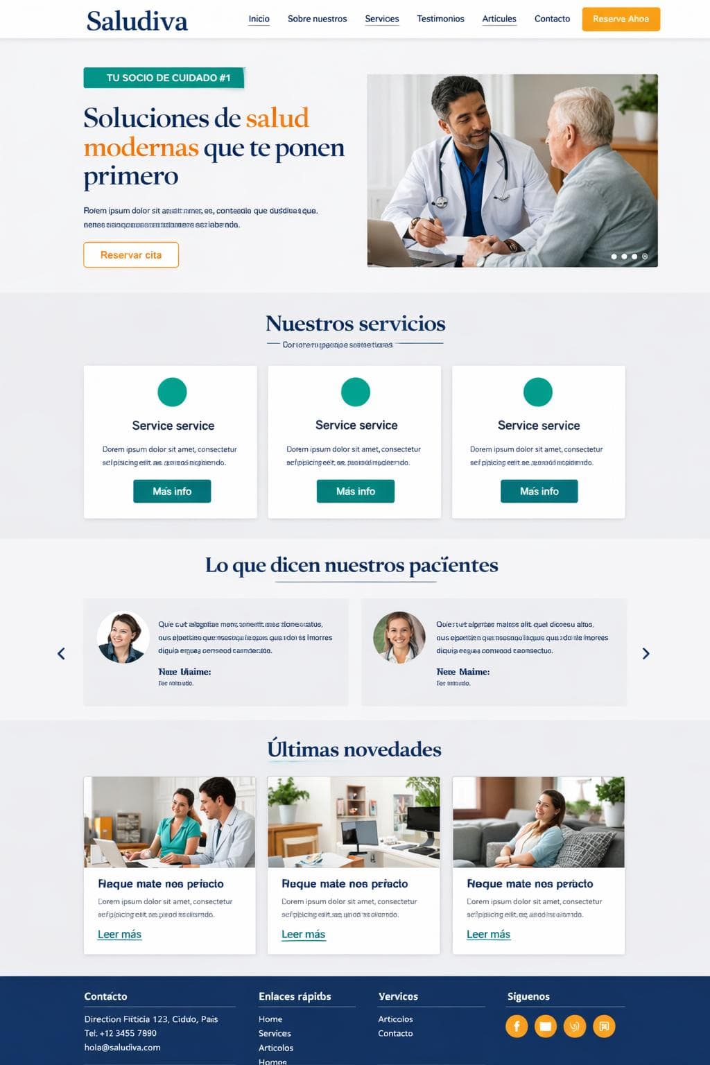 Saludiva &mdash; vista previa del theme