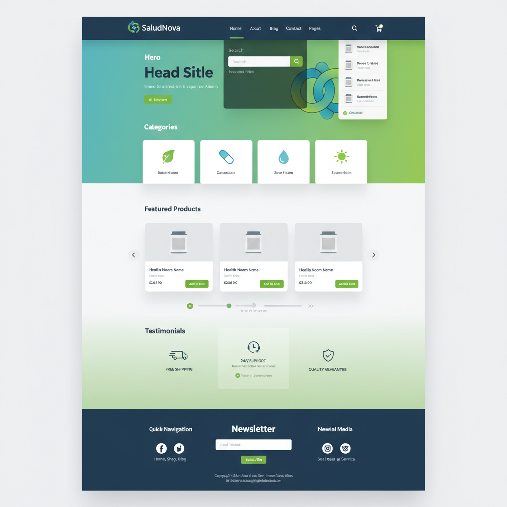 SaludNova &mdash; vista previa del theme