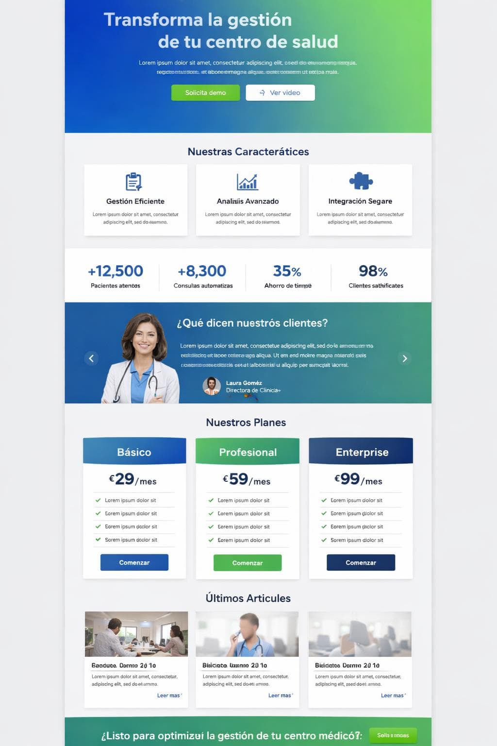 SaludTech &mdash; vista previa del theme