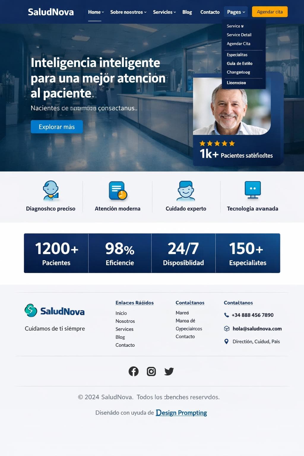 Salutia Digital &mdash; vista previa del theme