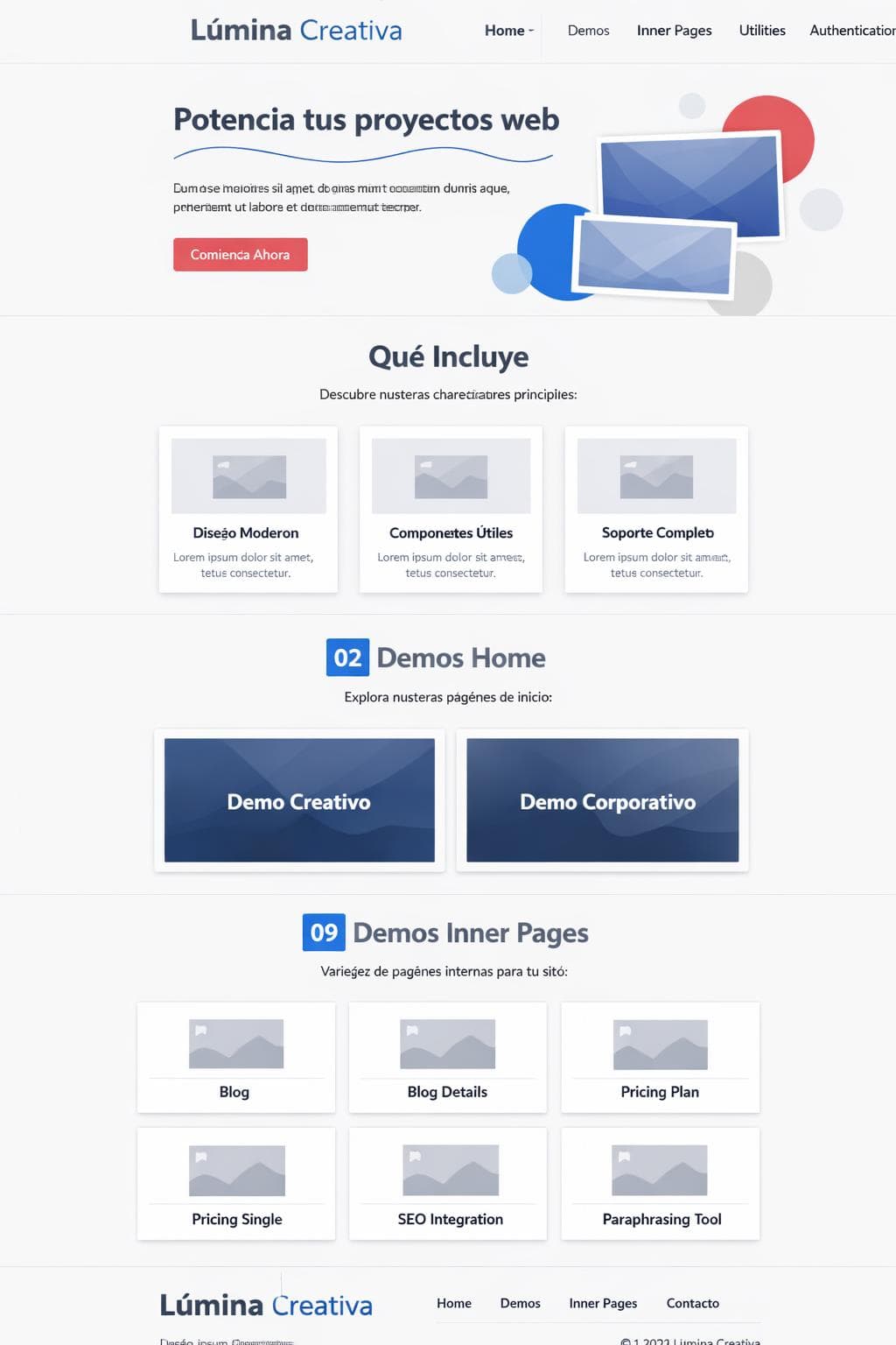 Sistemas Atlas — vista previa del theme