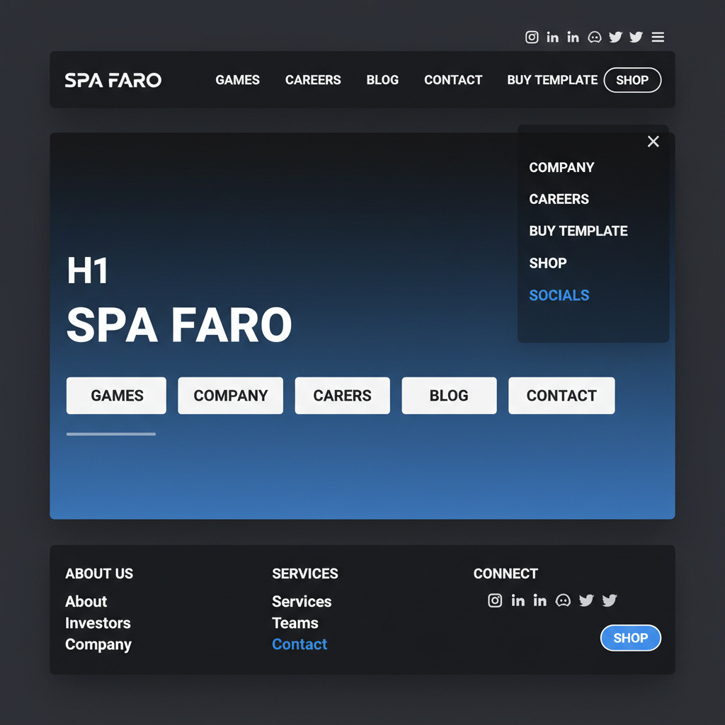 Spa Faro &mdash; vista previa del theme