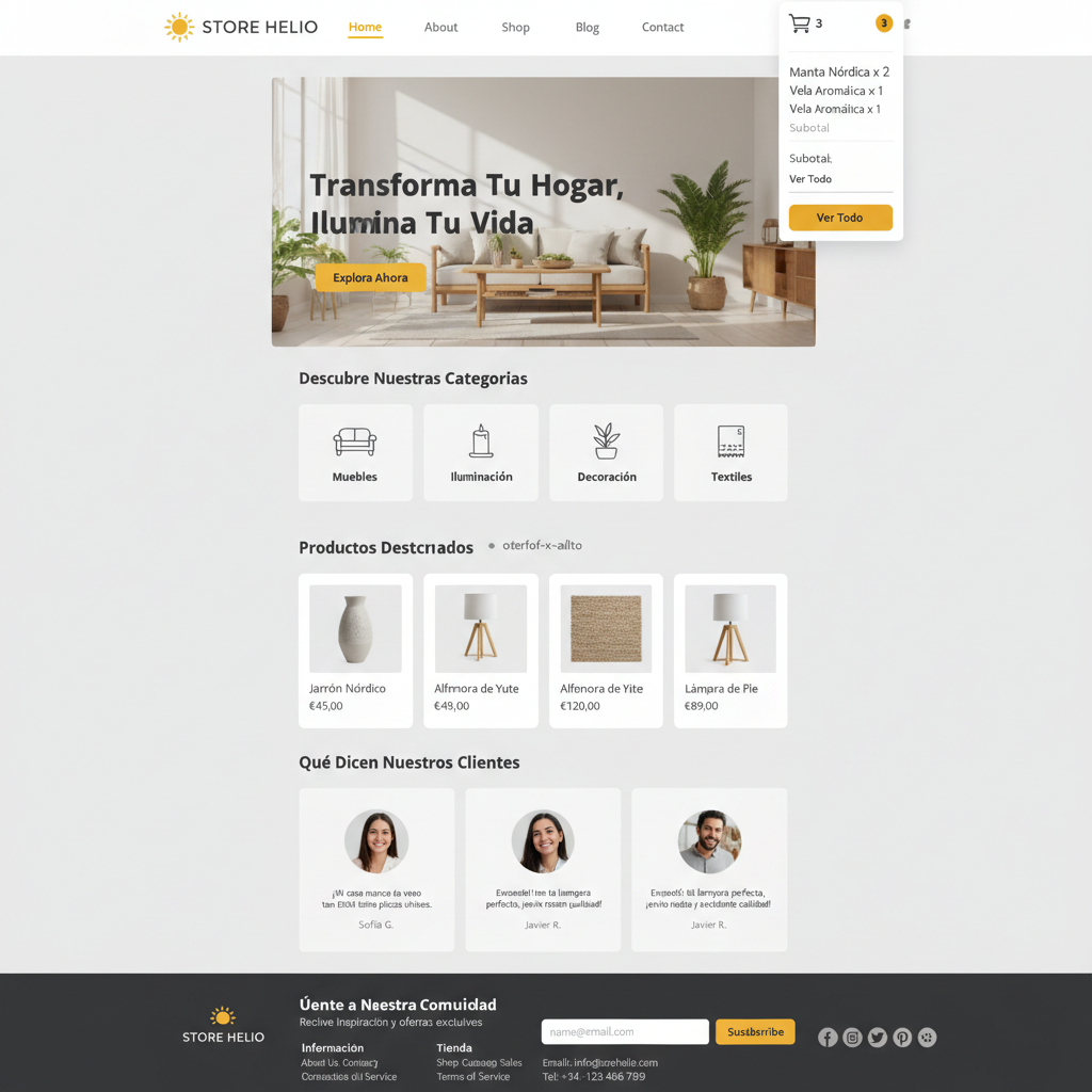 Store Helio — vista previa del theme