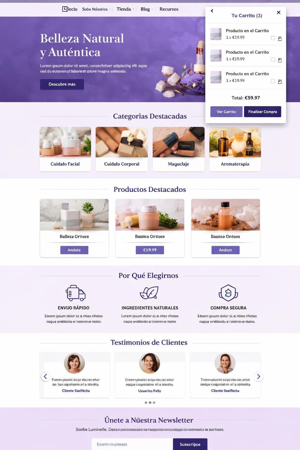 Store Rubí — vista previa del theme
