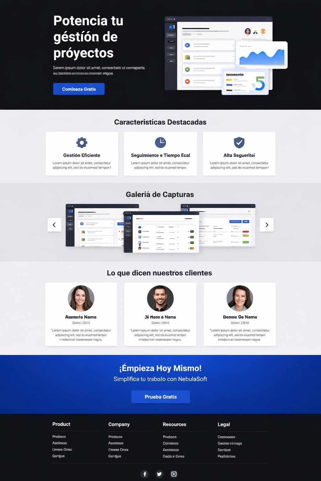 Suite Ónix — vista previa del theme