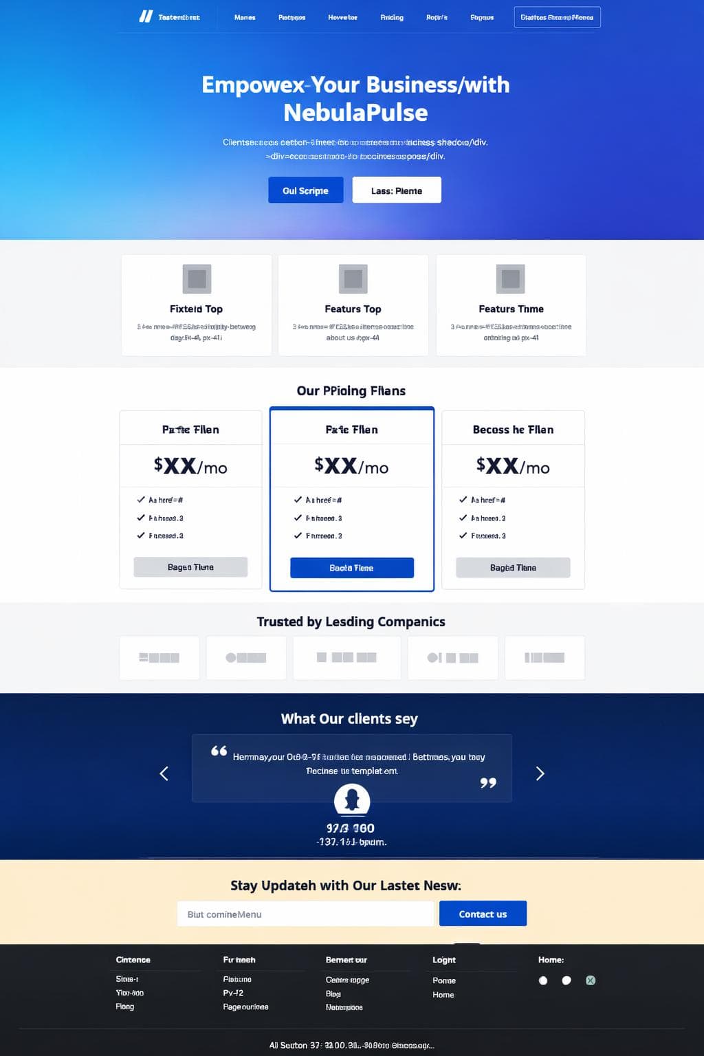 Tech Cobalto — vista previa del theme