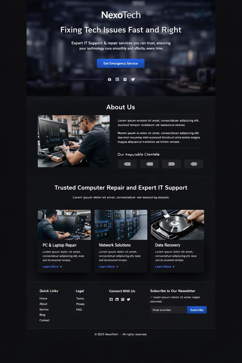 Tech Perla — vista previa del theme