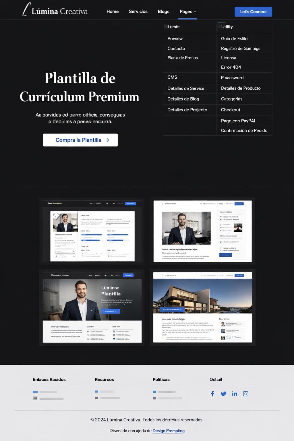 Tienda Lúmina — vista previa del theme