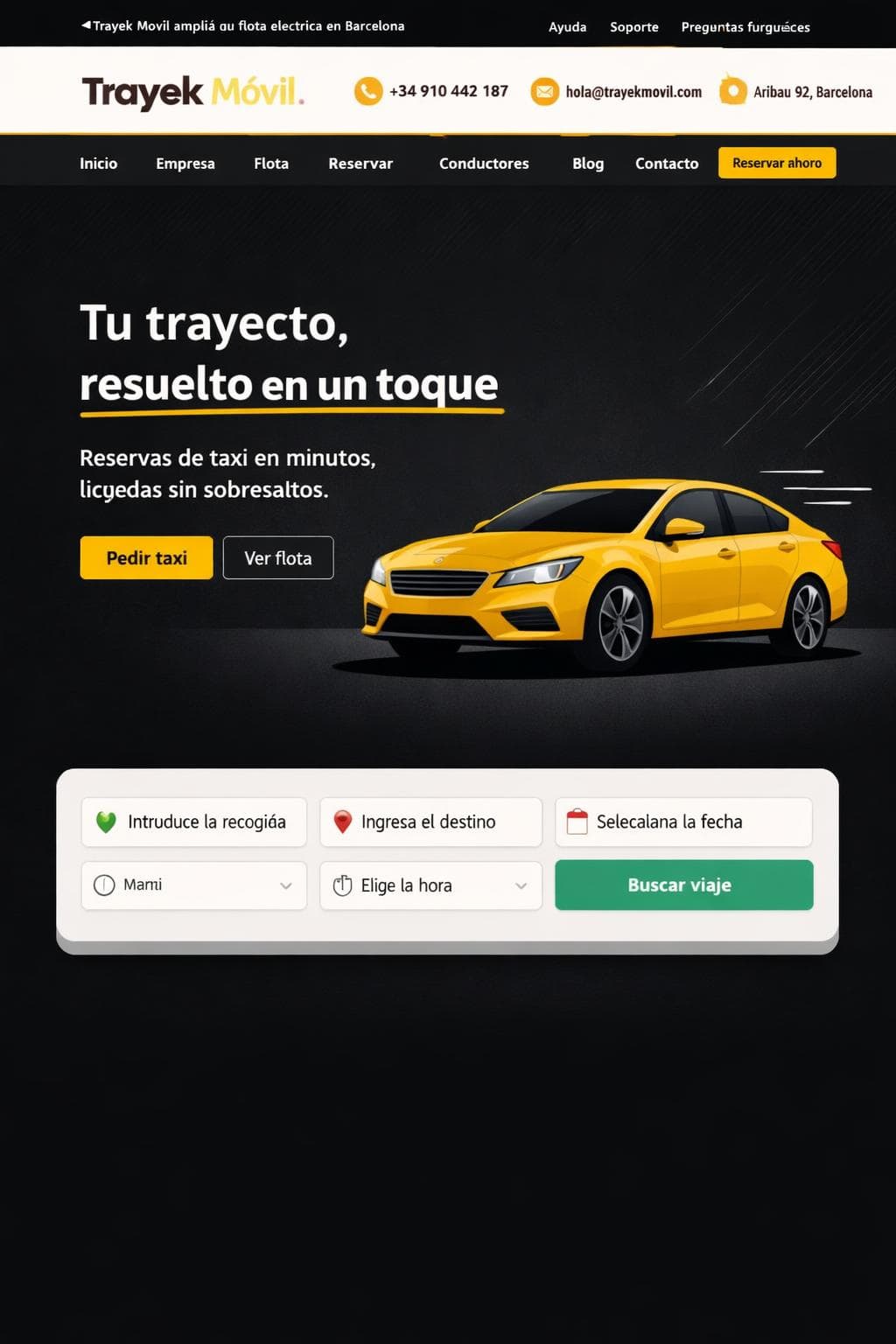 Trayek Móvil — vista previa del theme