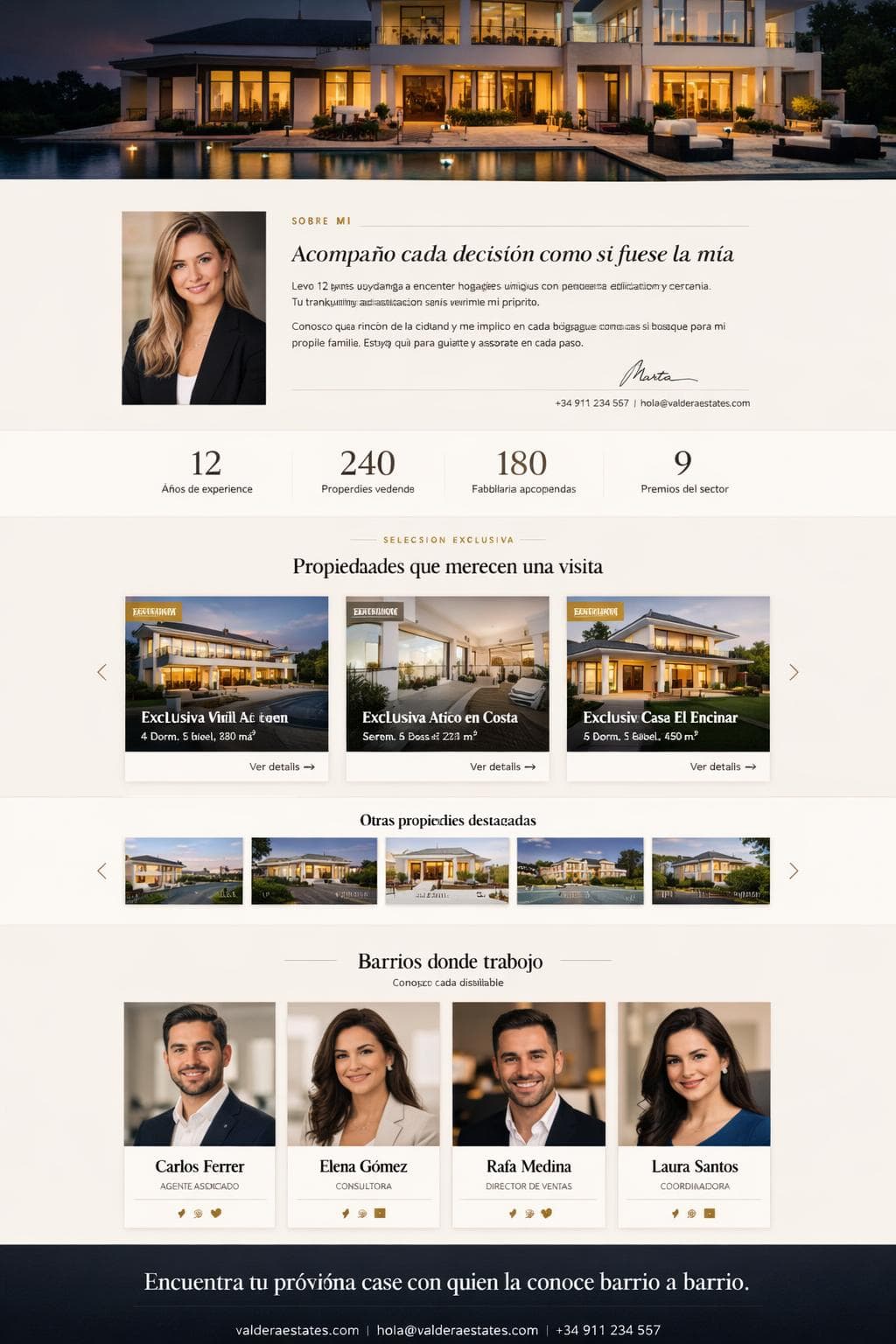 Valdera Estates — vista previa del theme