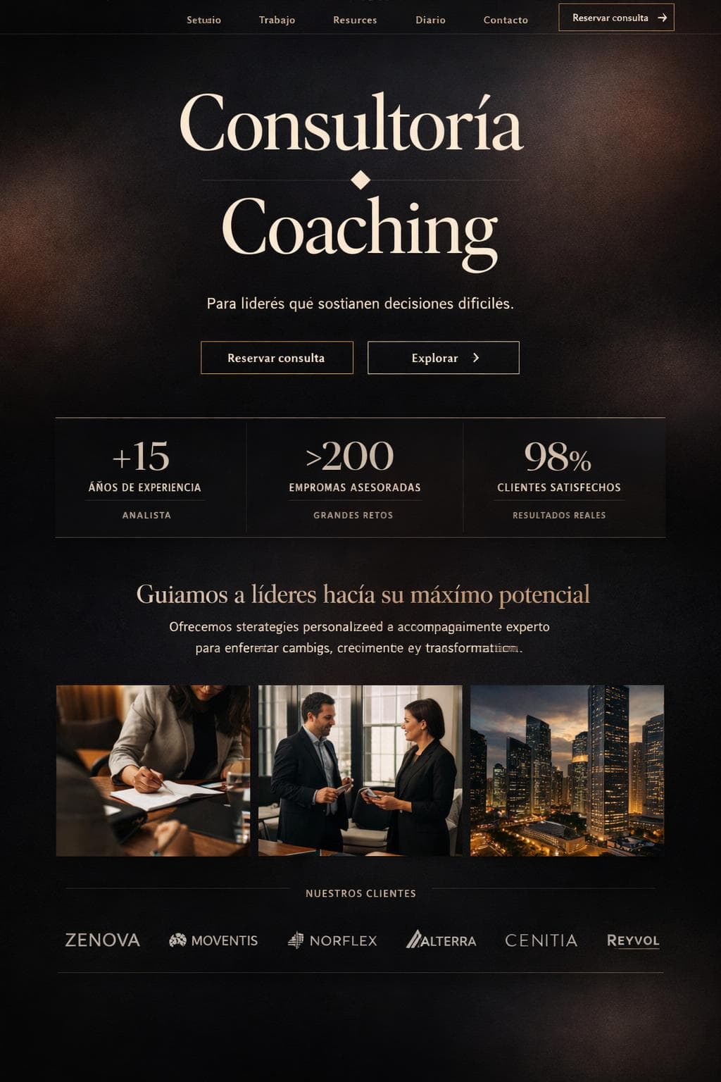Velmara Advisory — vista previa del theme