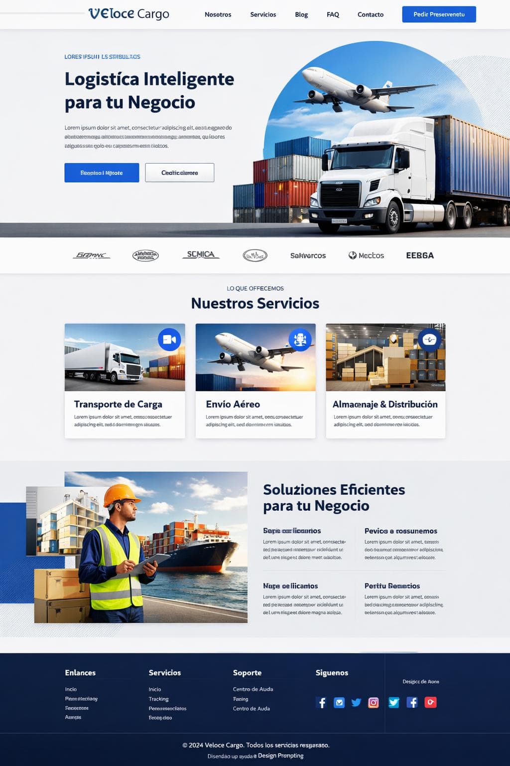 Veloce Cargo &mdash; vista previa del theme