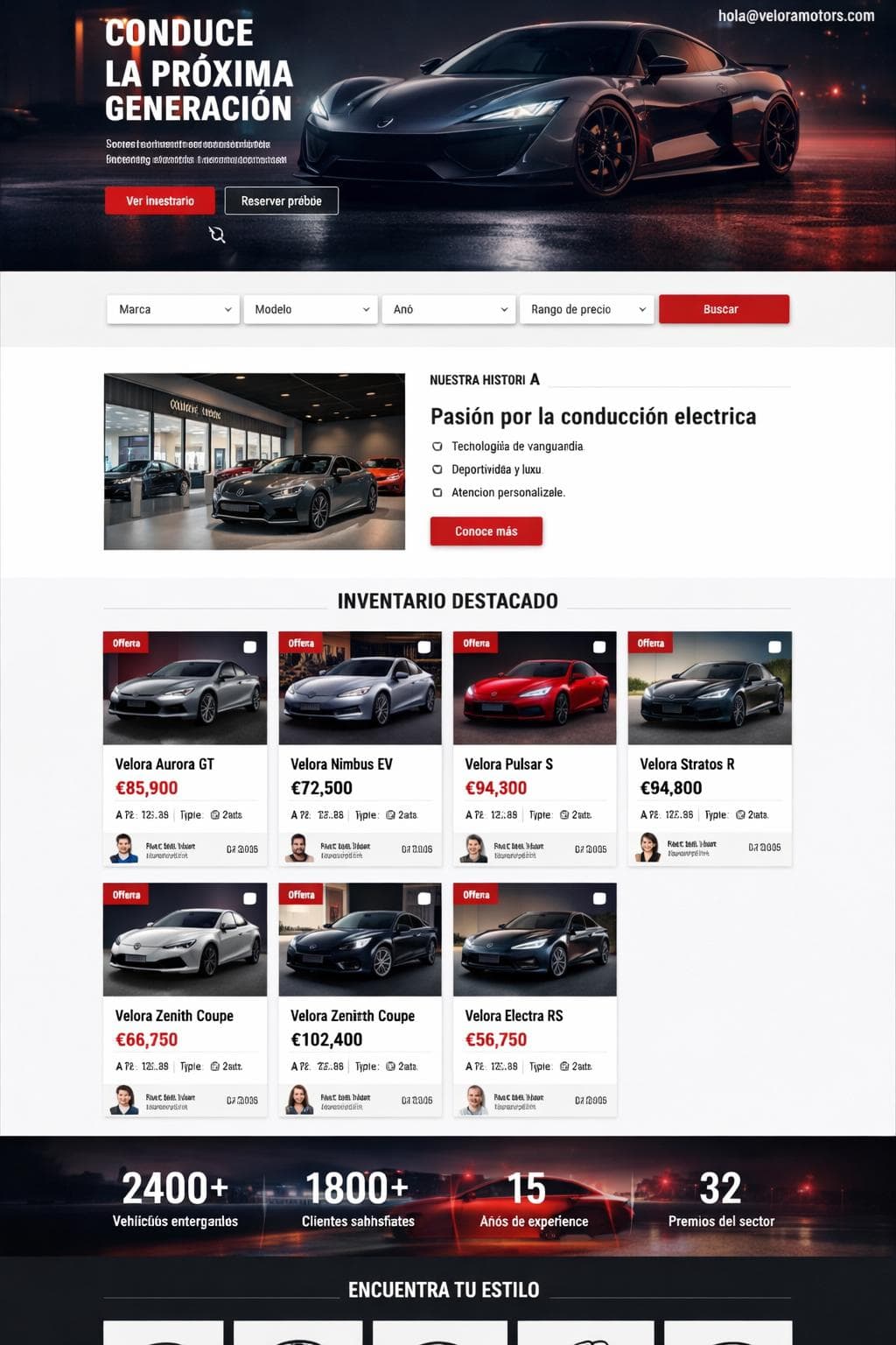Velora Motors &mdash; vista previa del theme