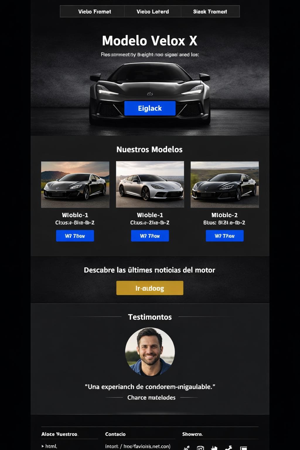 Velox Motors &mdash; vista previa del theme