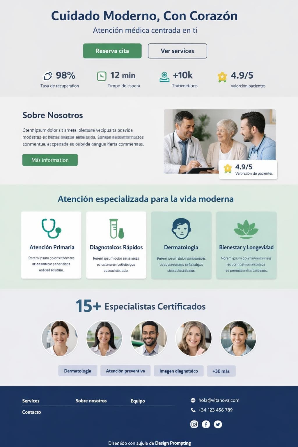 VitaNova Salud &mdash; vista previa del theme