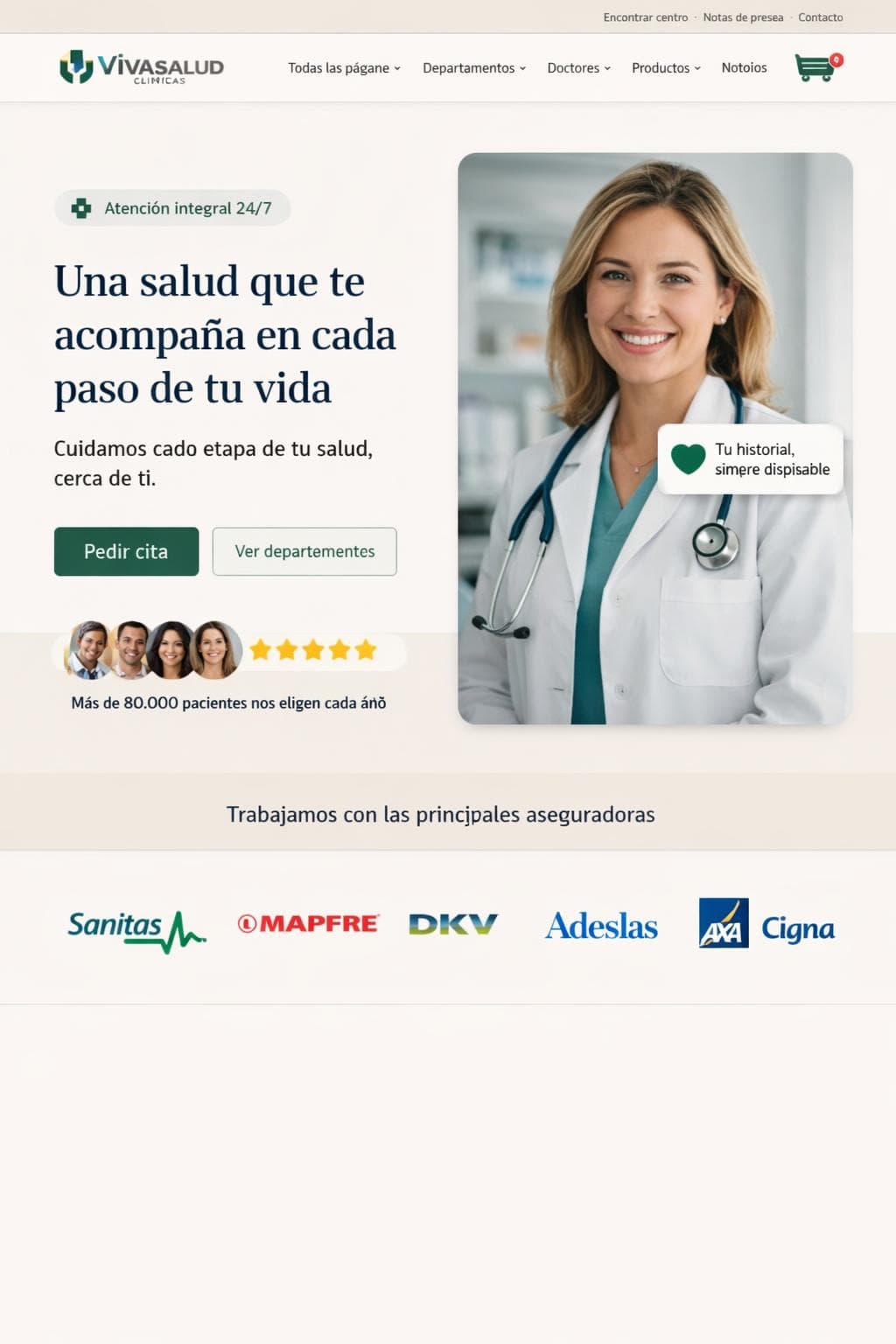 Vivasalud Cl&iacute;nicas &mdash; vista previa del theme