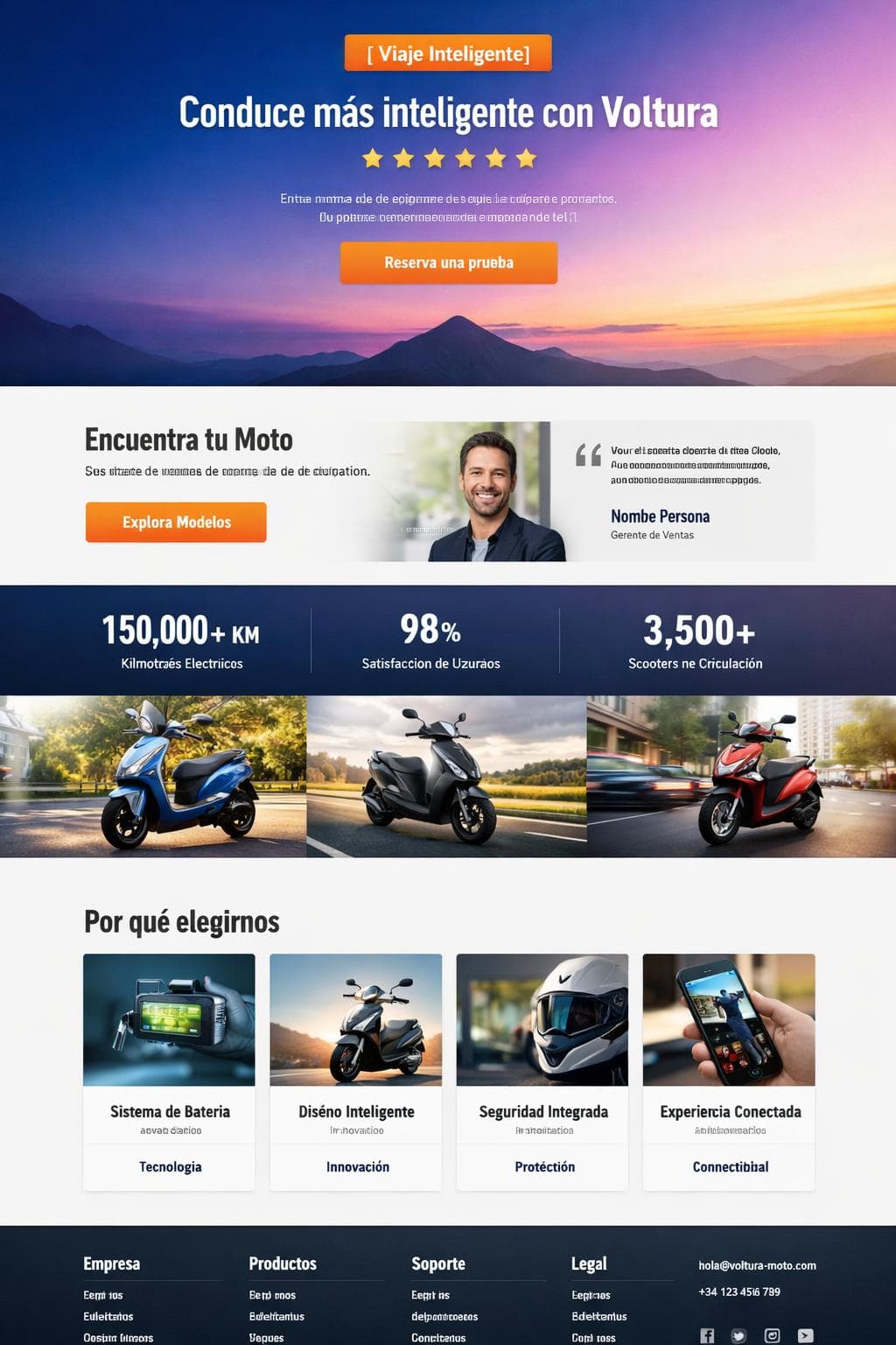 Voltura Moto &mdash; vista previa del theme