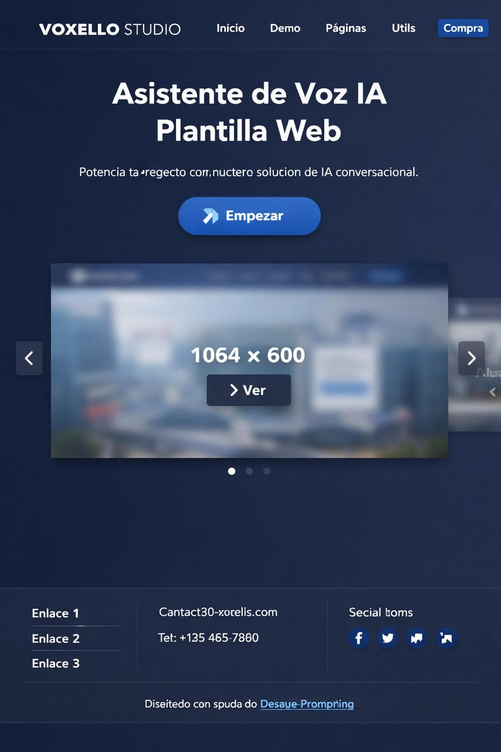 Voxello Studio — vista previa del theme