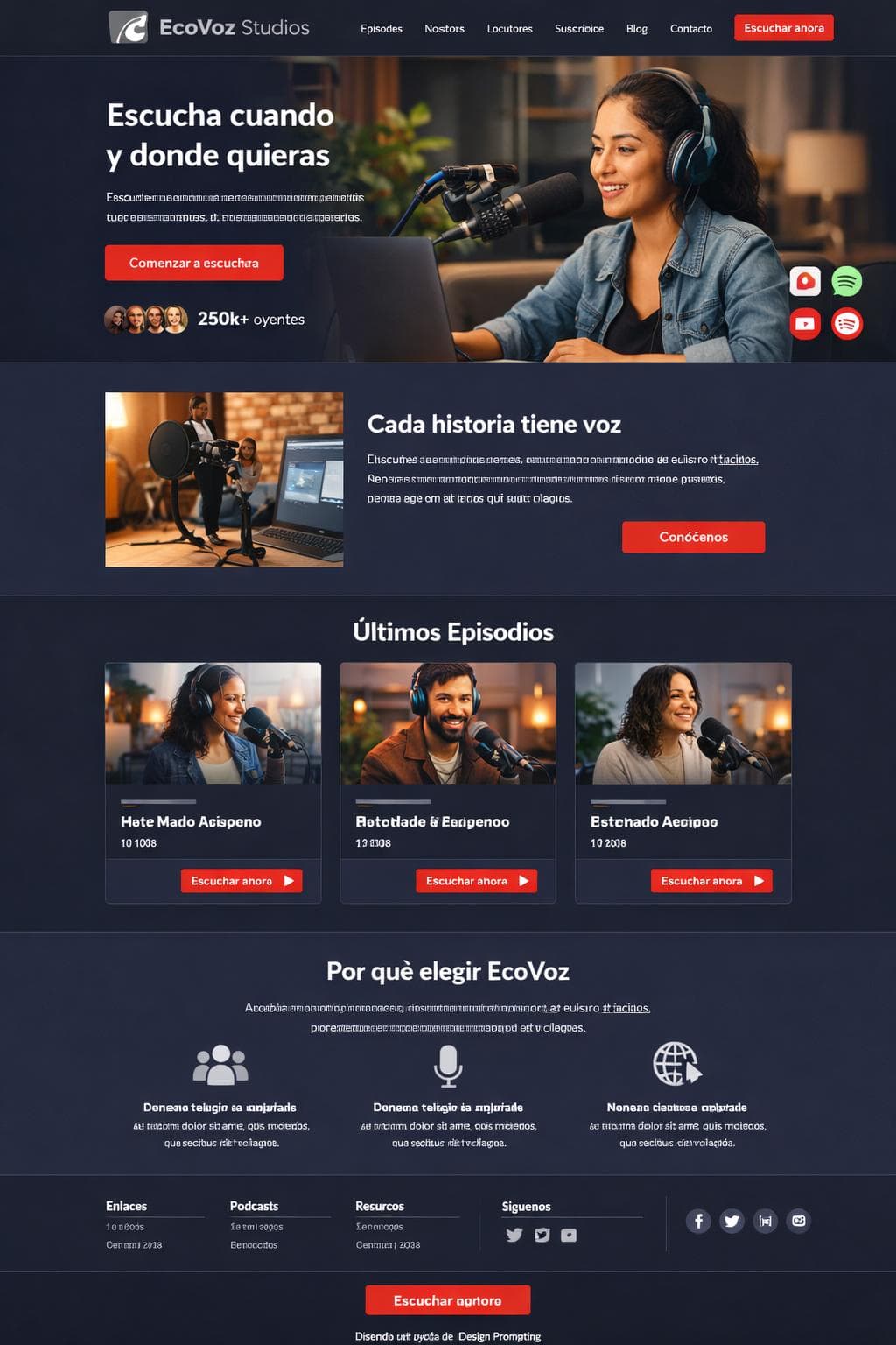Voz Atlas — vista previa del theme